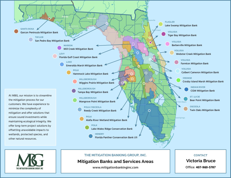 Florida Drainage Basins Watershed Map - The Mitigation Banking Group